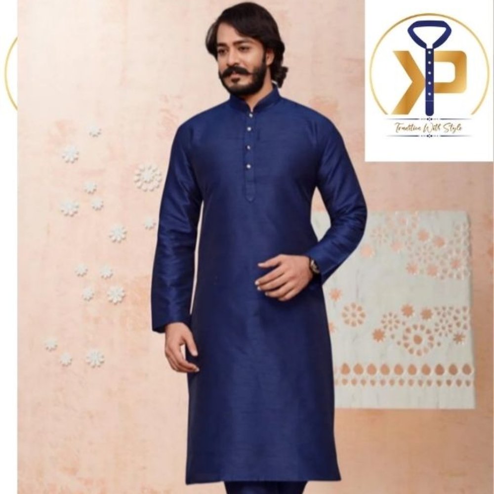 Blue Kurta Pyjama Set